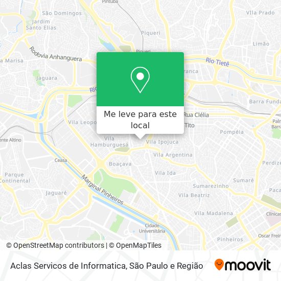 Aclas Servicos de Informatica mapa