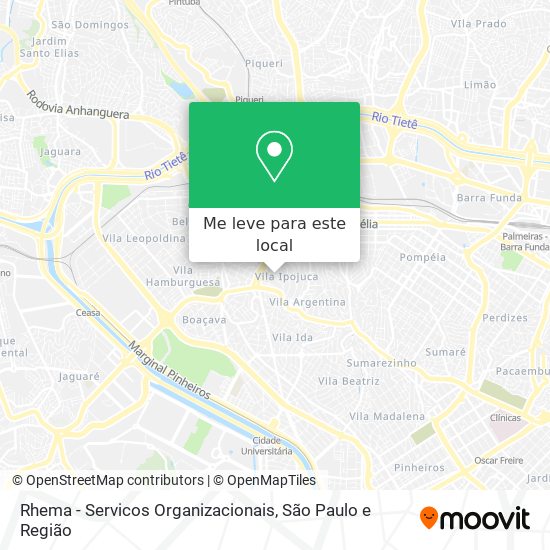 Rhema - Servicos Organizacionais mapa