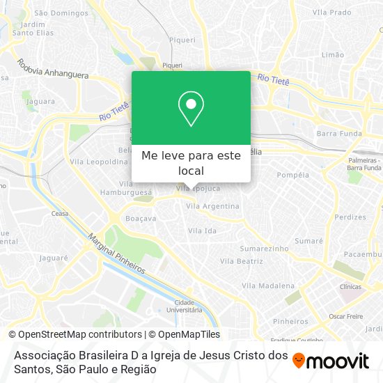 Associação Brasileira D a Igreja de Jesus Cristo dos Santos mapa