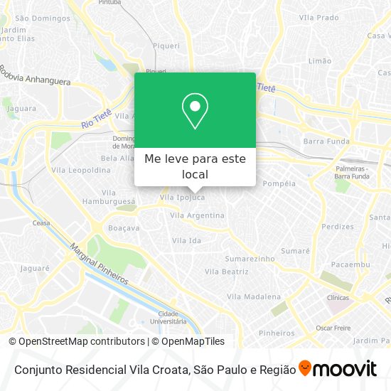 Conjunto Residencial Vila Croata mapa