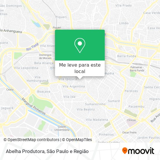Abelha Produtora mapa