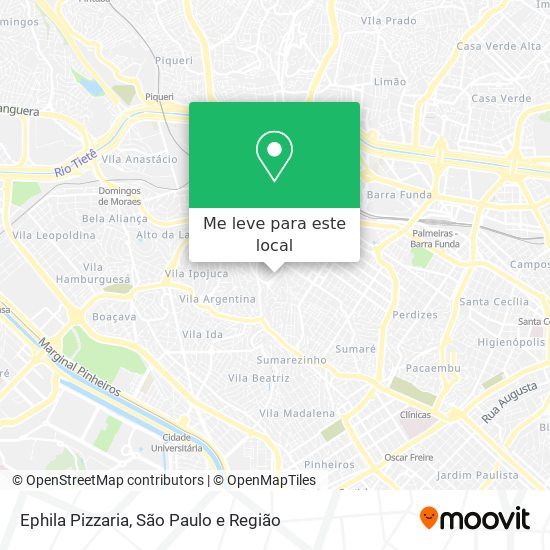 Ephila Pizzaria mapa
