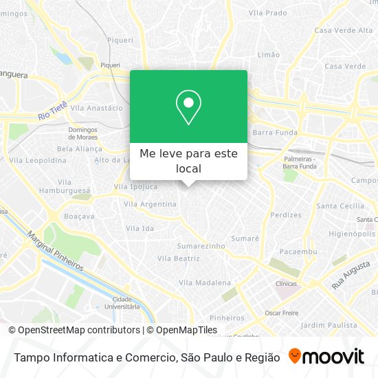 Tampo Informatica e Comercio mapa