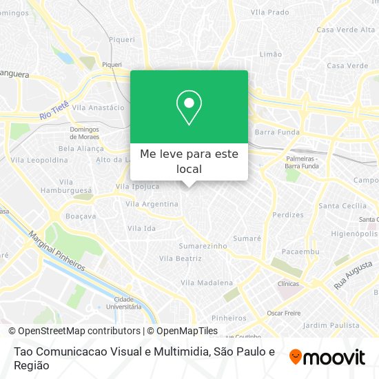 Tao Comunicacao Visual e Multimidia mapa