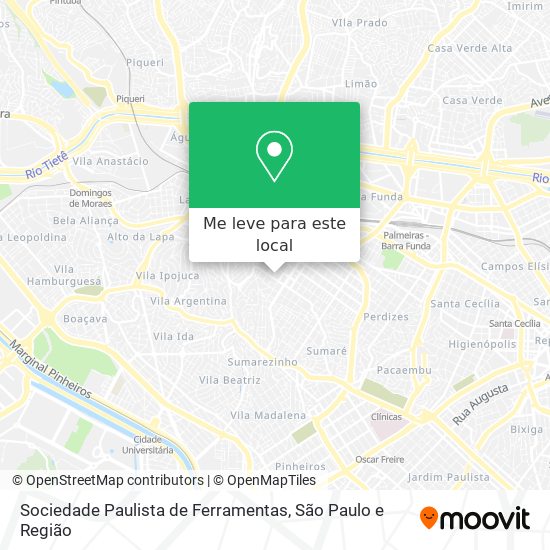 Sociedade Paulista de Ferramentas mapa