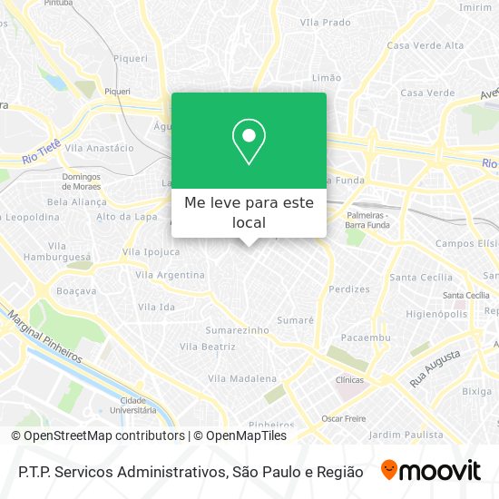 P.T.P. Servicos Administrativos mapa