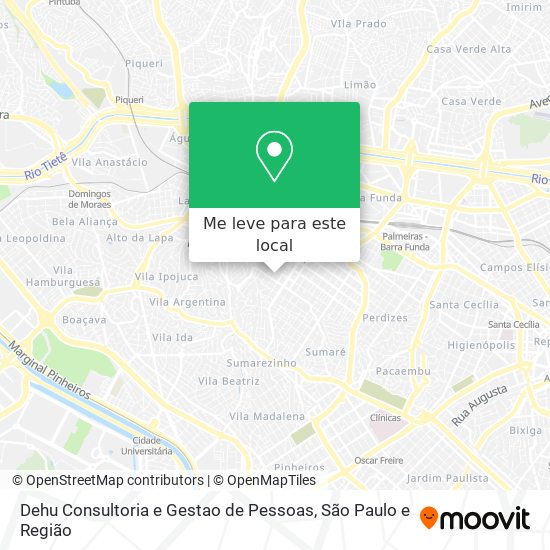 Dehu Consultoria e Gestao de Pessoas mapa