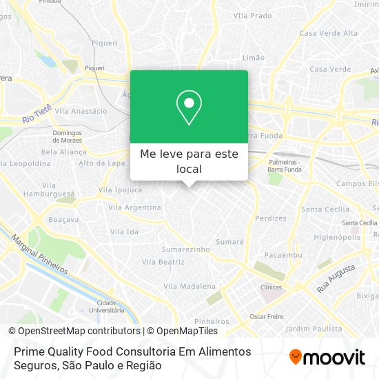 Prime Quality Food Consultoria Em Alimentos Seguros mapa