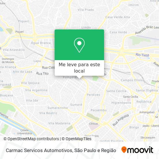 Carmac Servicos Automotivos mapa