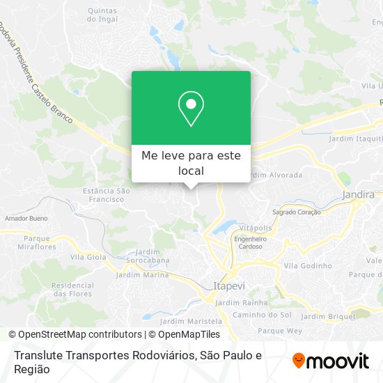 Translute Transportes Rodoviários mapa