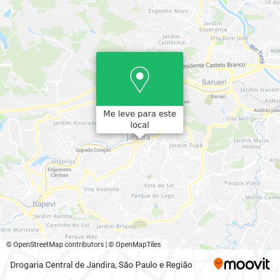 Drogaria Central de Jandira mapa