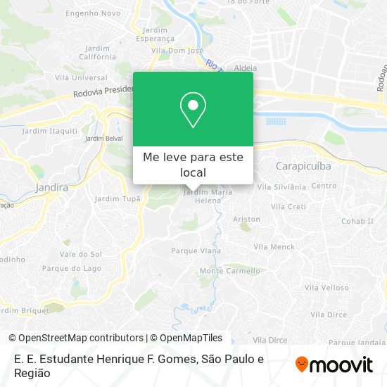E. E. Estudante Henrique F. Gomes mapa