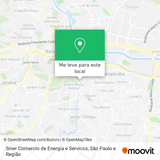Siner Comercio de Energia e Servicos mapa