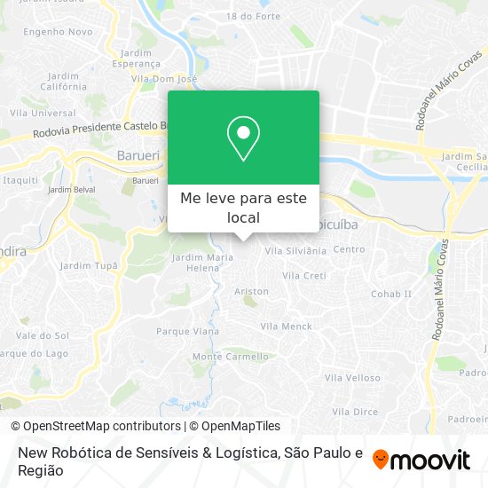 New Robótica de Sensíveis & Logística mapa