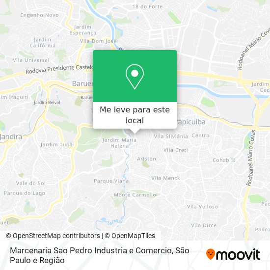 Marcenaria Sao Pedro Industria e Comercio mapa