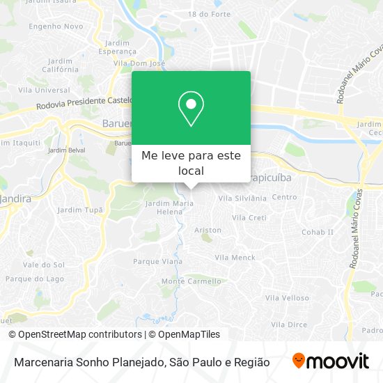 Marcenaria Sonho Planejado mapa