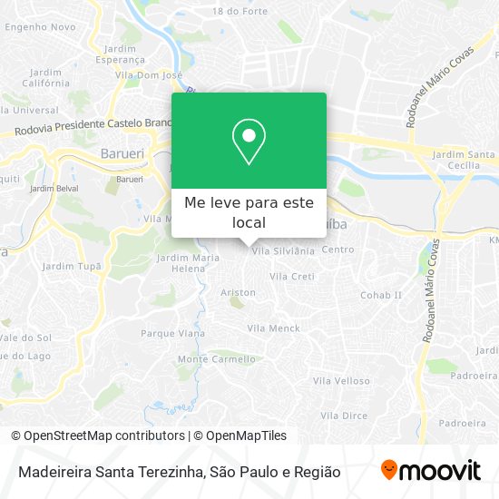 Madeireira Santa Terezinha mapa
