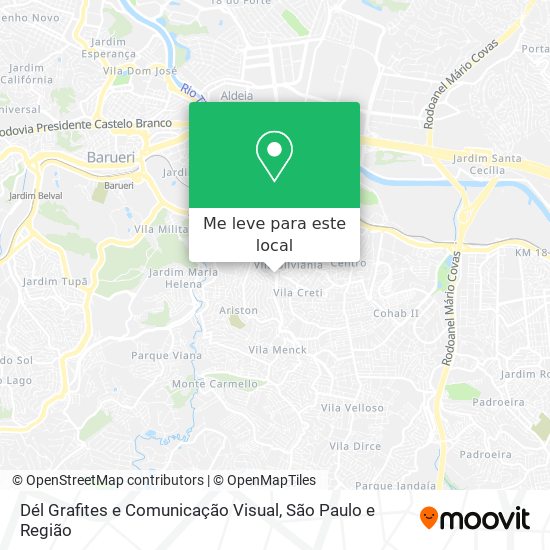 Dél Grafites e Comunicação Visual mapa