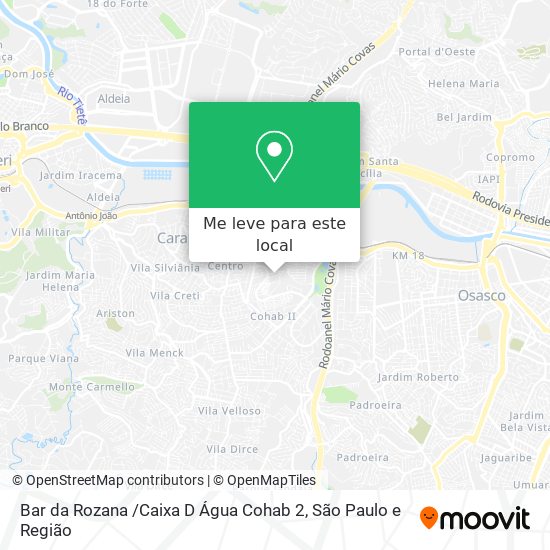 Bar da Rozana /Caixa D Água Cohab 2 mapa