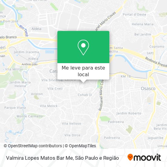 Valmira Lopes Matos Bar Me mapa