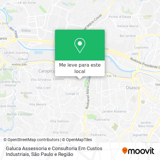 Galuca Assessoria e Consultoria Em Custos Industriais mapa