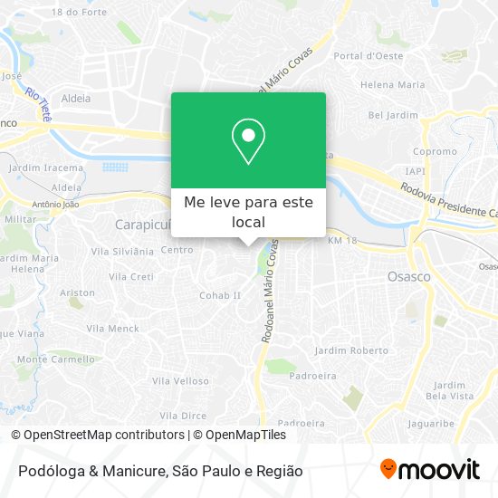 Podóloga & Manicure mapa