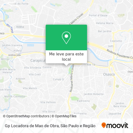 Gp Locadora de Mao de Obra mapa