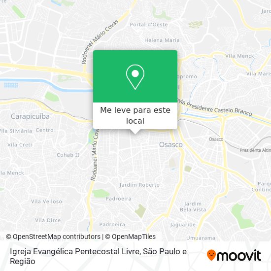 Igreja Evangélica Pentecostal Livre mapa