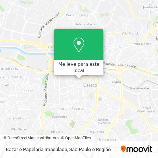Bazar e Papelaria Imaculada mapa