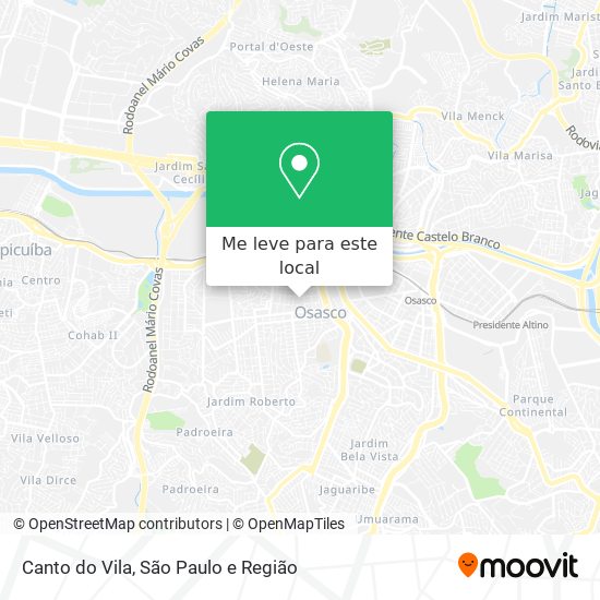 Canto do Vila mapa