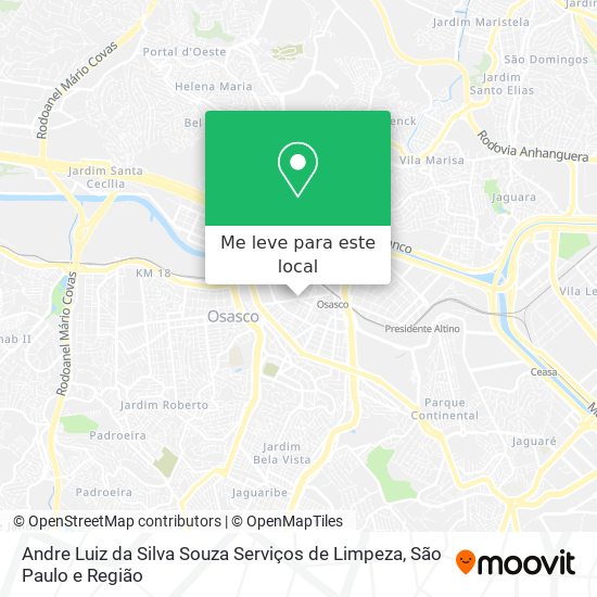 Andre Luiz da Silva Souza Serviços de Limpeza mapa