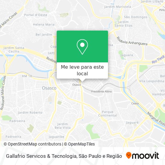 Gallafrio Servicos & Tecnologia mapa