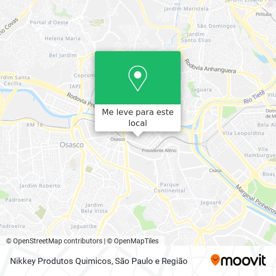 Nikkey Produtos Quimicos mapa