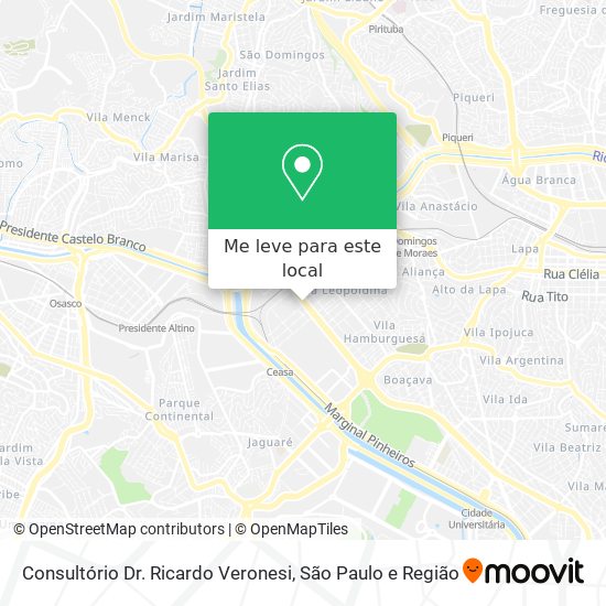 Consultório Dr. Ricardo Veronesi mapa