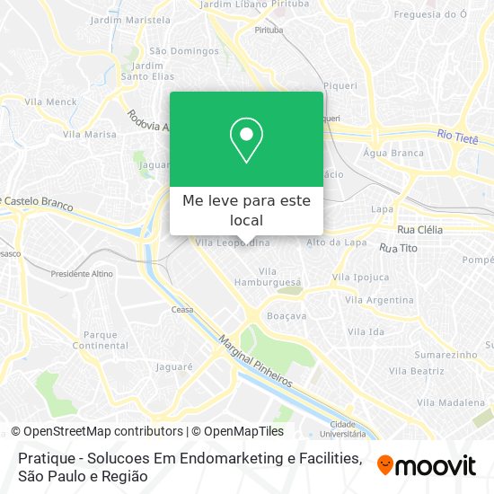 Pratique - Solucoes Em Endomarketing e Facilities mapa