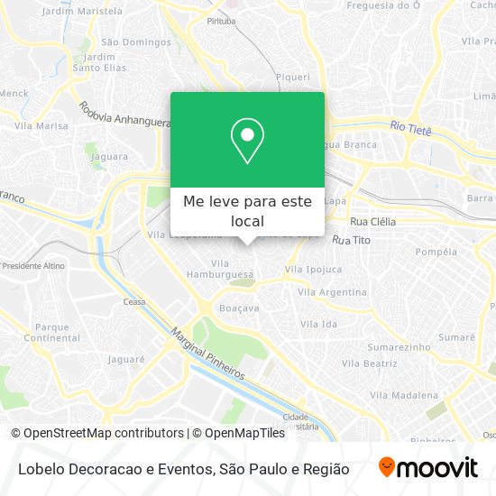 Lobelo Decoracao e Eventos mapa