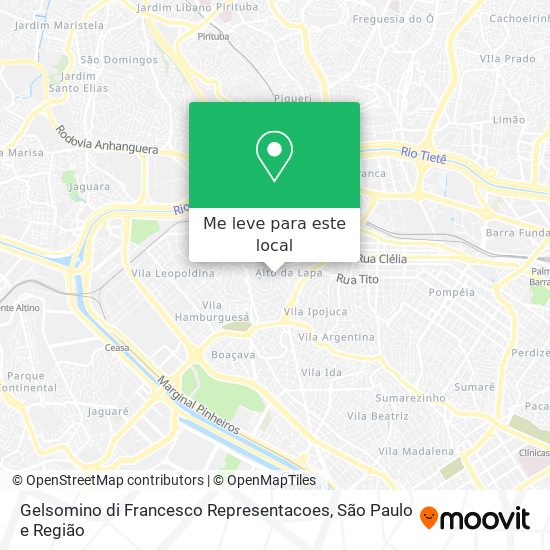 Gelsomino di Francesco Representacoes mapa