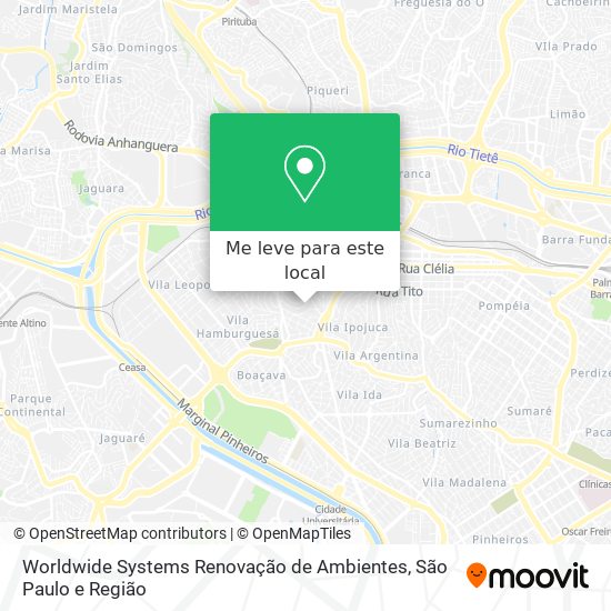 Worldwide Systems Renovação de Ambientes mapa