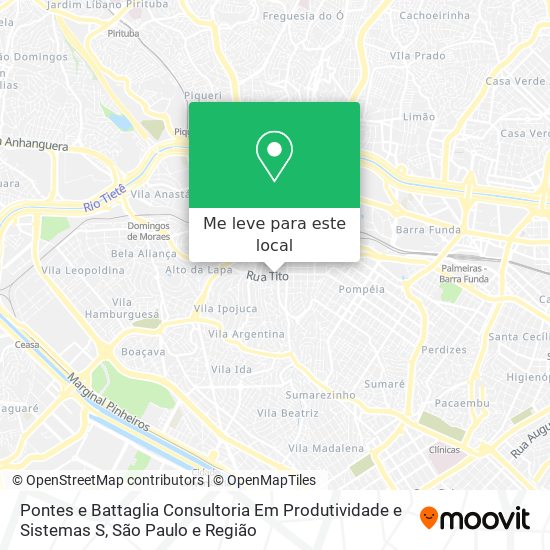 Pontes e Battaglia Consultoria Em Produtividade e Sistemas S mapa