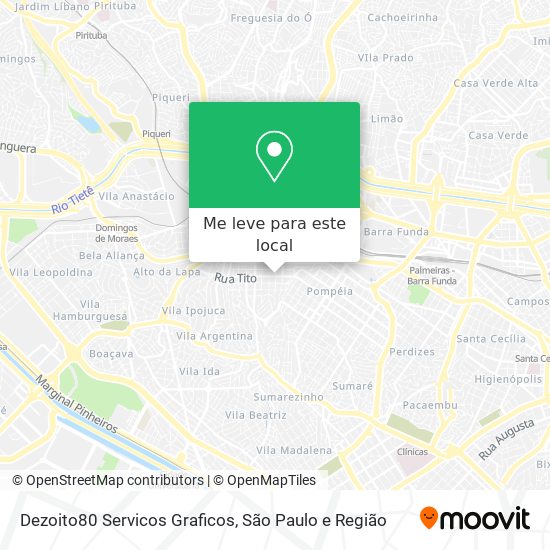 Dezoito80 Servicos Graficos mapa