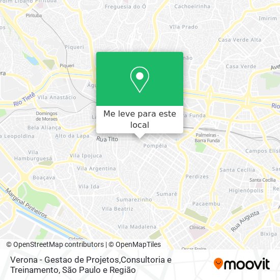 Verona - Gestao de Projetos,Consultoria e Treinamento mapa