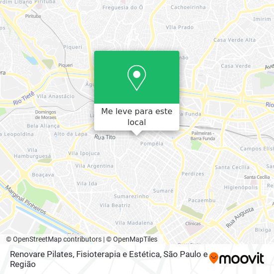 Renovare Pilates, Fisioterapia e Estética mapa