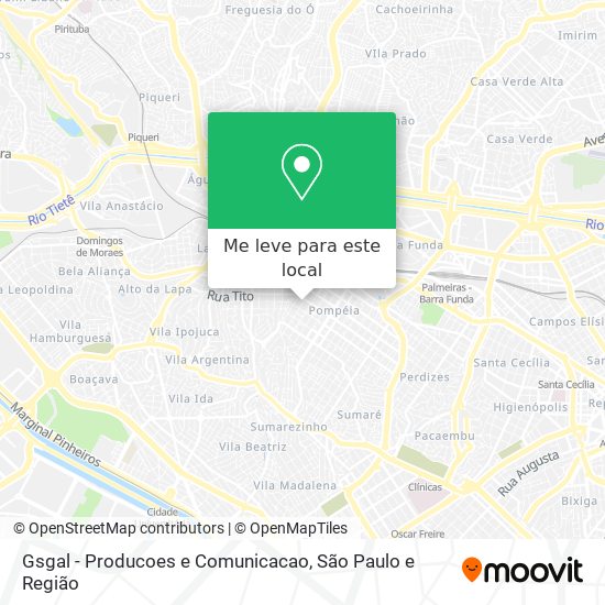 Gsgal - Producoes e Comunicacao mapa