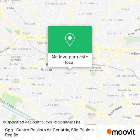 Cpg - Centro Paulista de Geriatria mapa