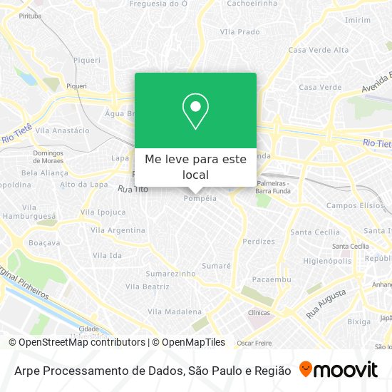 Arpe Processamento de Dados mapa