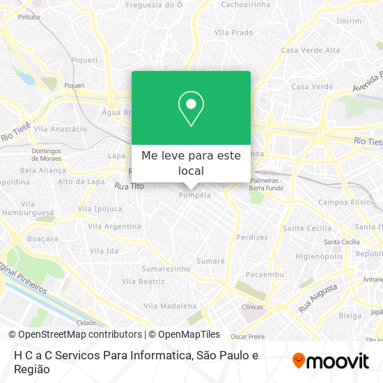 H C a C Servicos Para Informatica mapa