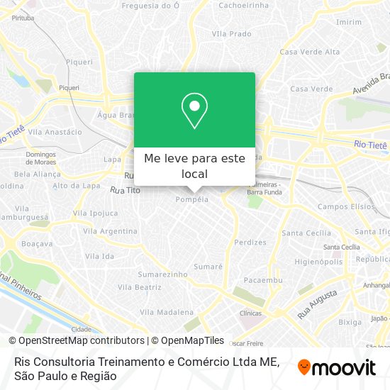 Ris Consultoria Treinamento e Comércio Ltda ME mapa