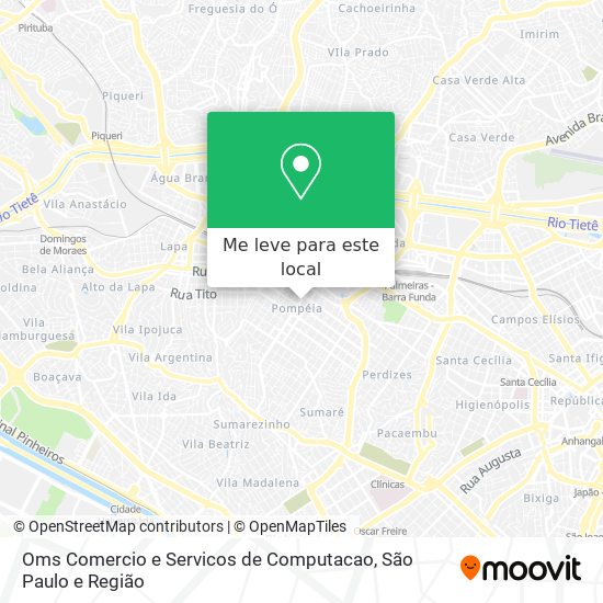 Oms Comercio e Servicos de Computacao mapa