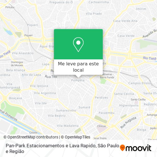 Pan-Park Estacionamentos e Lava Rapido mapa