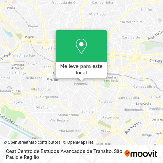 Ceat Centro de Estudos Avancados de Transito mapa